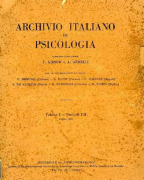 Archivio italiano di psicologia